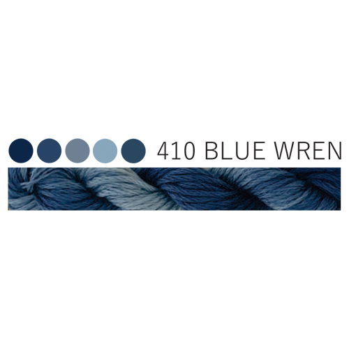 CGT 410 Blue Wren Stranded Cotton