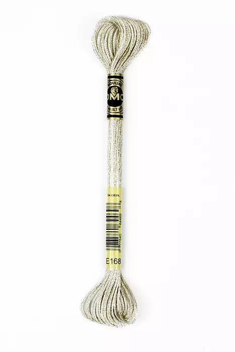 DMC Metallic Light Effects - E168 Metallic Town Mouse Grey