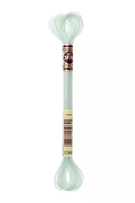 DMC Metallic Light Effects - E966 Pearlescent Soft Green