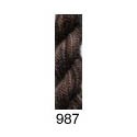 Daisies 1 ply Wool 987 Slate - dark