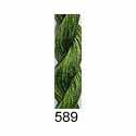 Stars Stranded Silk 589 Apple Green - ultra dark