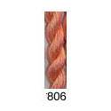 Stars Stranded Silk 806 Burnt Orange - medium dark