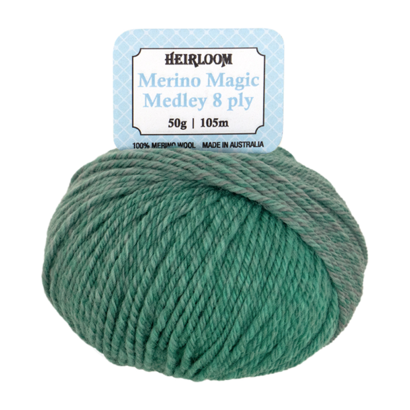 Merino Magic Medley 8 ply - 7082 Jade Palace