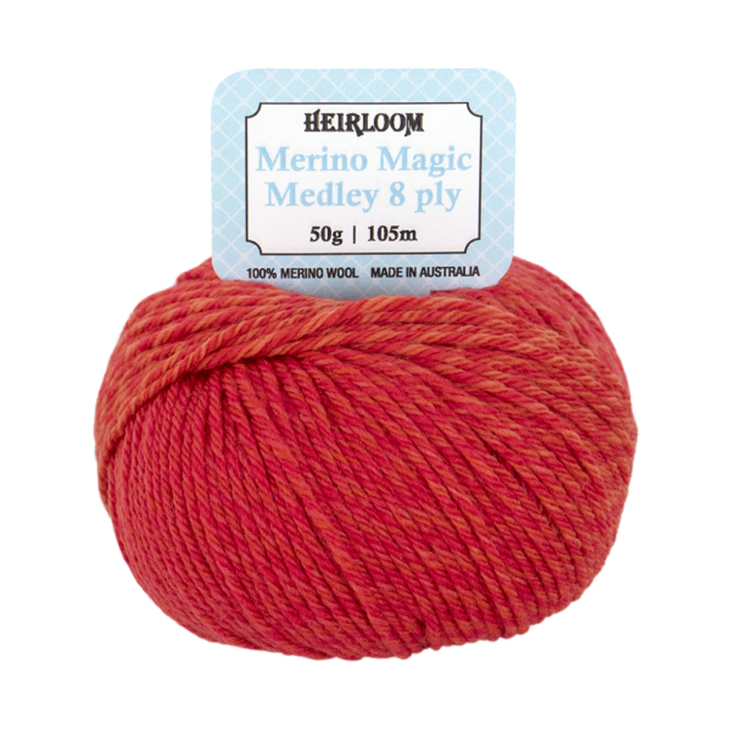 Merino Magic Medley 8 ply - 7089 Firecracker