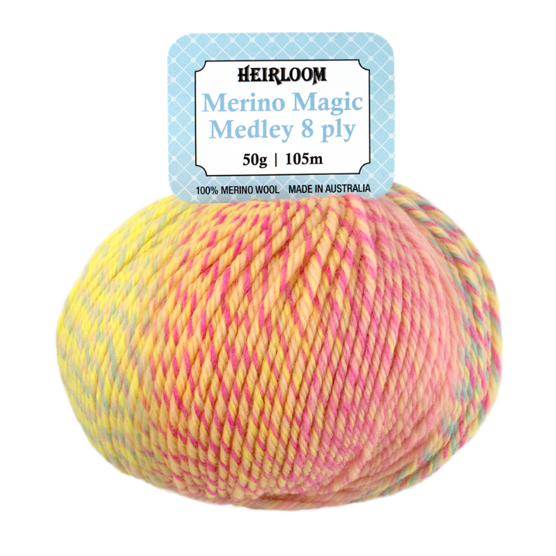 Merino Magic Medley 8 ply - 7092 Sugar Rush