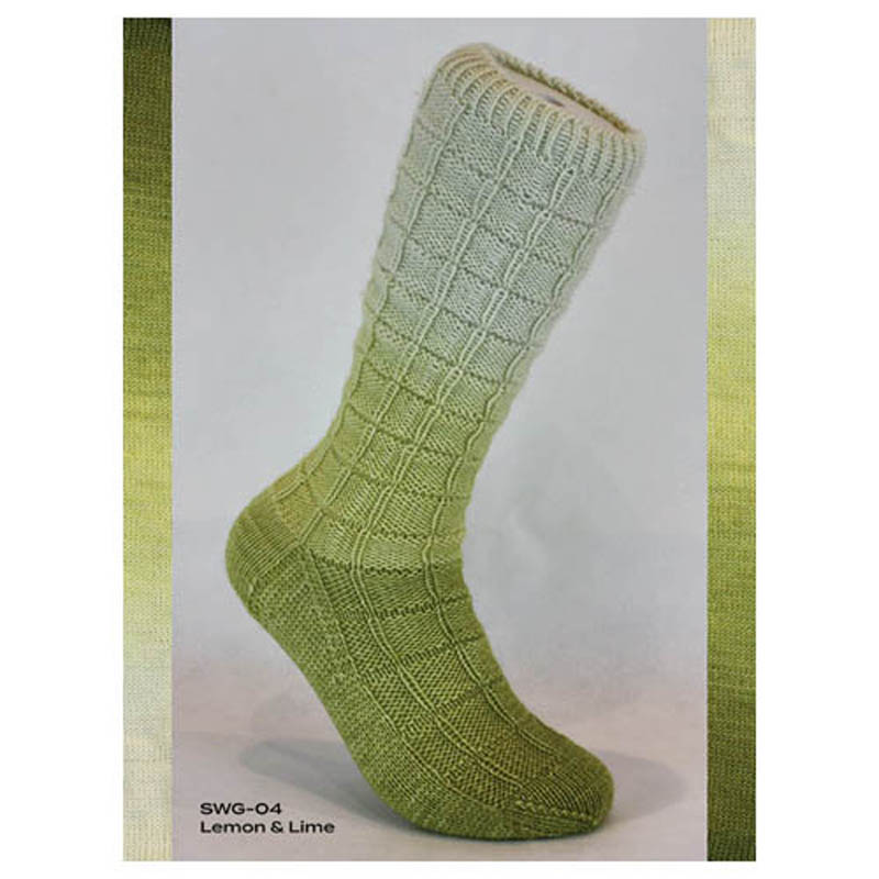 Fiori Gradient Sock SWG-004 Lemon & Lime