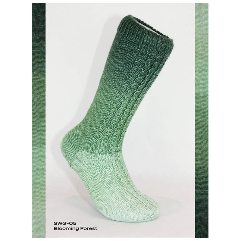 Fiori Gradient Sock SWG-005 Blooming Forest