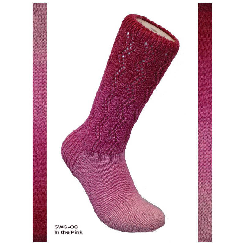 Fiori Gradient Sock SWG-008 In the Pink